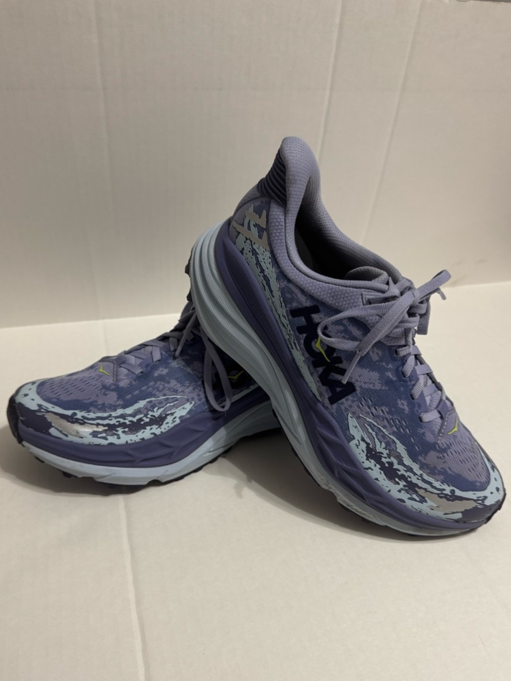 Hoka Stinson 7 Women's Trail Running Shoes Sky Blue/Plum Size 9.5